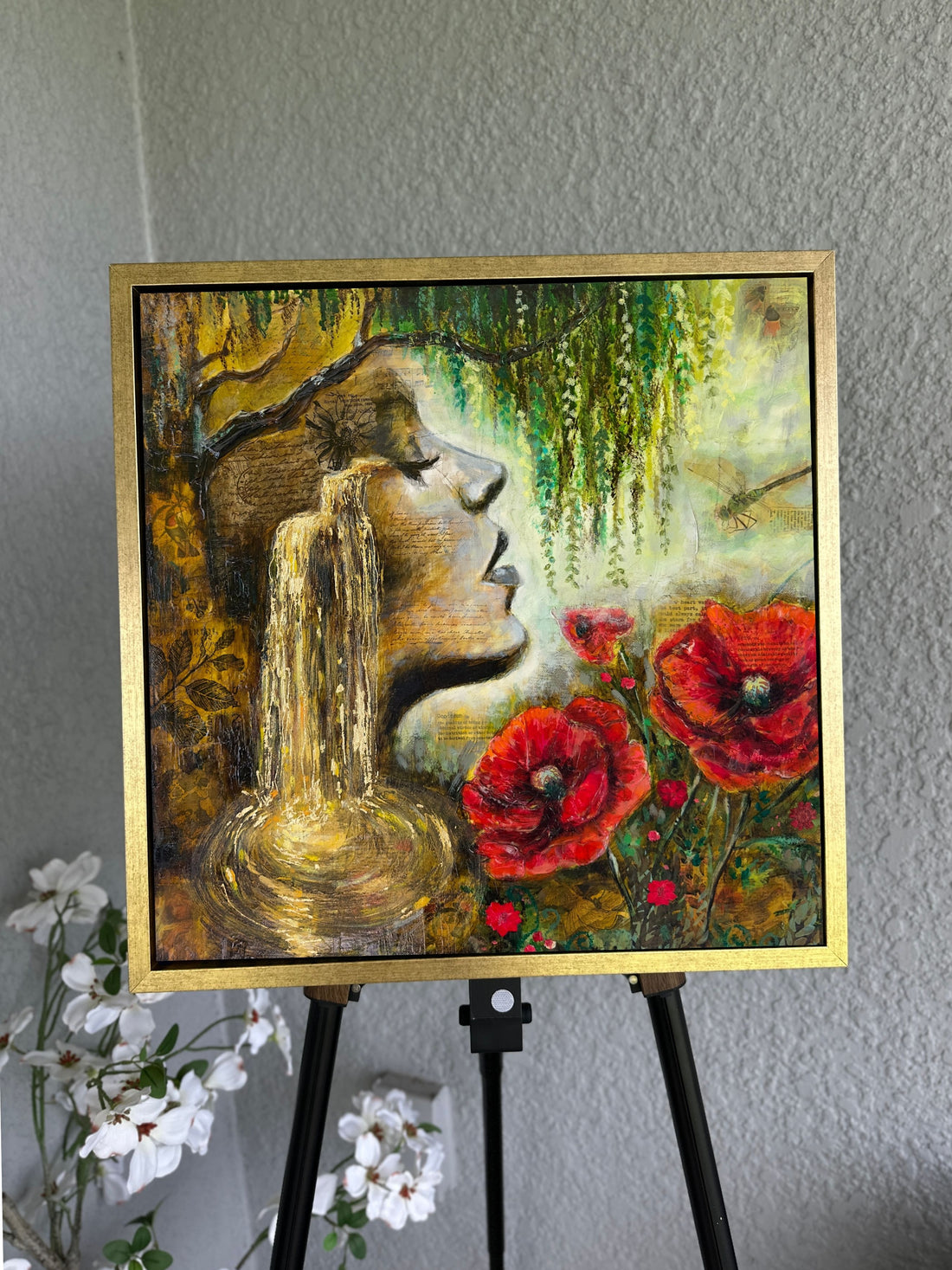 "The Wholeness Of Her Heart" Hand Embellished Signed Canvas Print