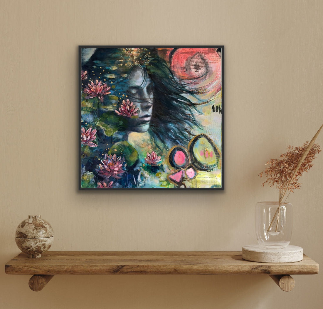 "Elysium" Hand Embellished Canvas Print Signed