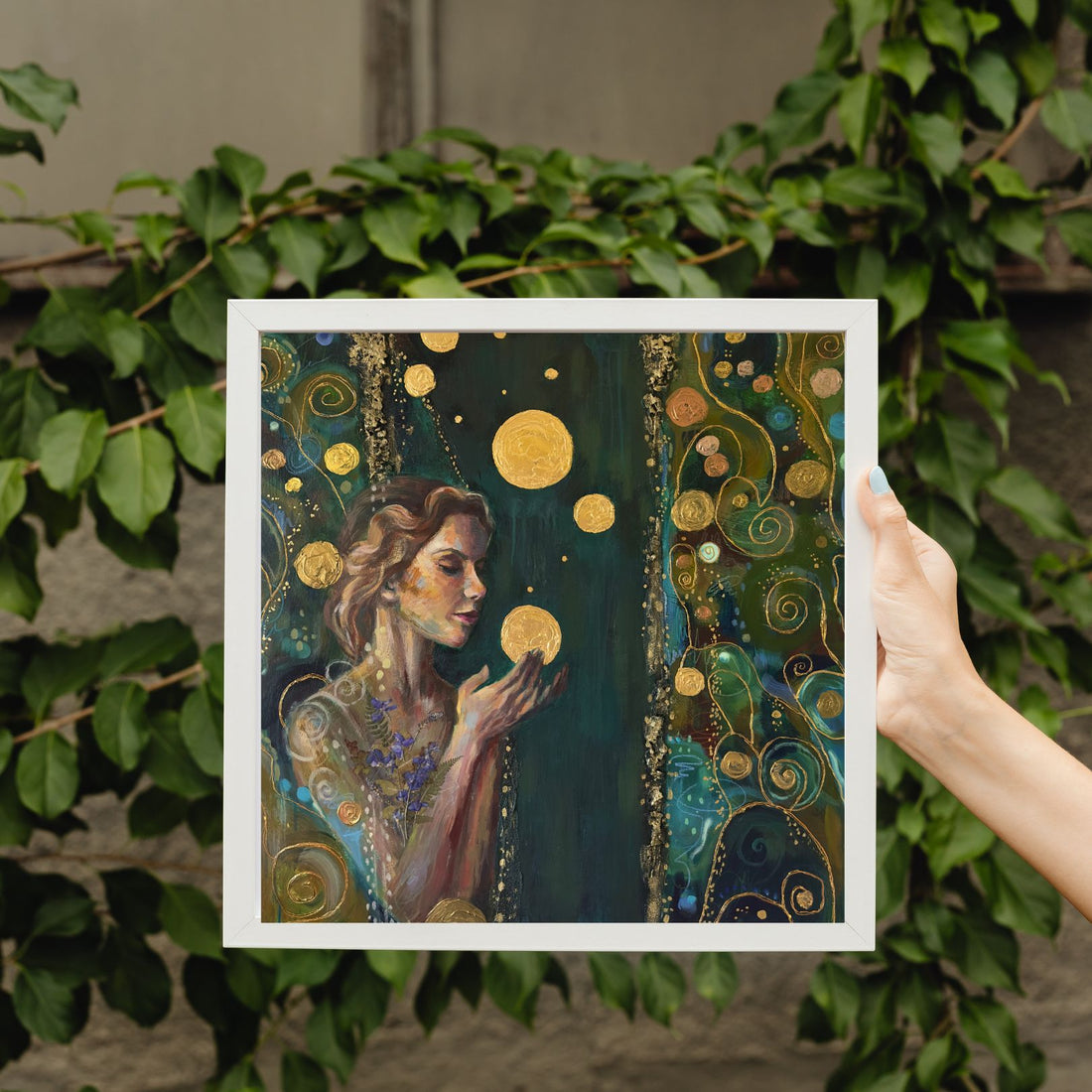 "Wild Abundance" LE Hand Embellished Print 12x12