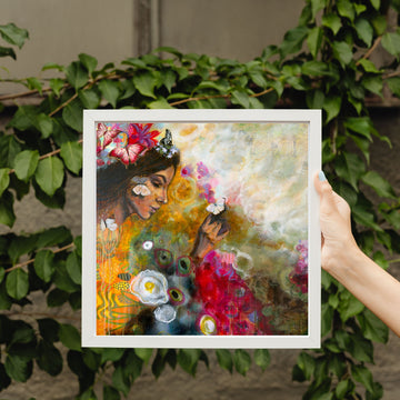 "A Soul's Transformation" Limited Edition Hand Embellished 24k Gold Print 12x12