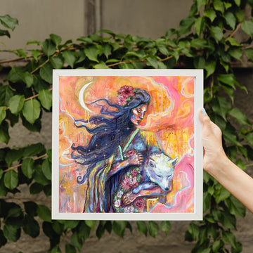 "Lone Wolf" Fine Art Print 12x12
