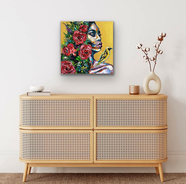 "Finding Solace" Original 12x12 Painting On Canvas