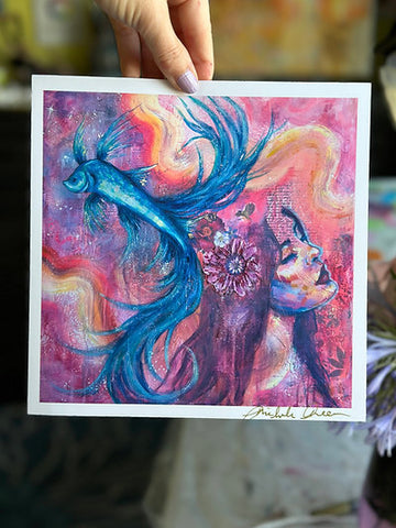 "Dream Weaver" Signed Mini Print 8x8