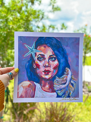 "By The Sea" Fine Art Print 8x8