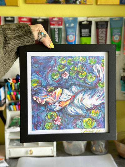 "Lotus Dreams" 8x8 Mini Print Signed