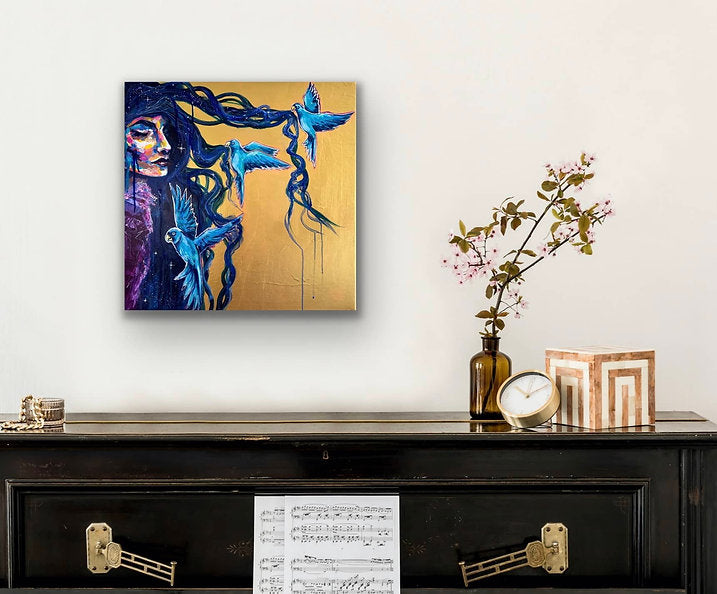"Spirit of the Wind" Original 20x20 Painting on Canvas