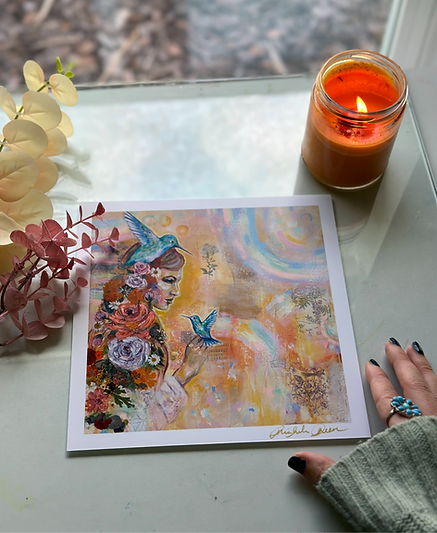 "Light Workers" Signed Mini Print 8x8