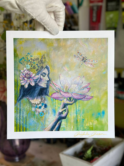 "Harmonic Unfolding" Signed Mini Print 8x8
