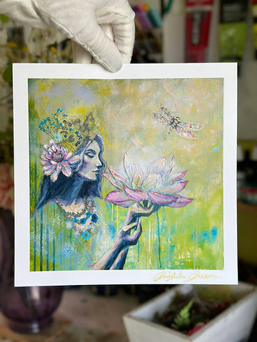 "Harmonic Unfolding" Signed Mini Print 8x8