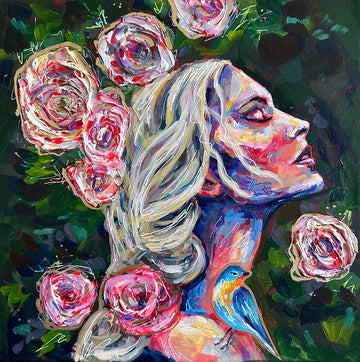 "Inertia" Original 12x12 Painting On Canvas