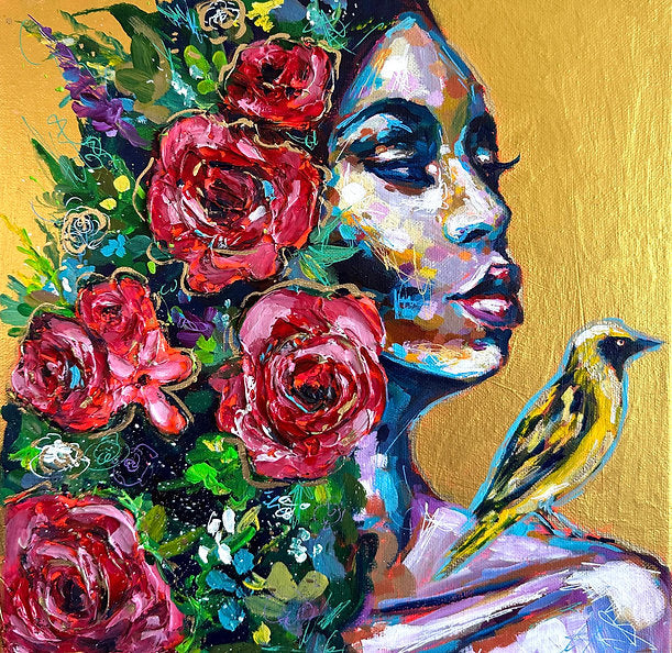"Finding Solace" Original 12x12 Painting On Canvas