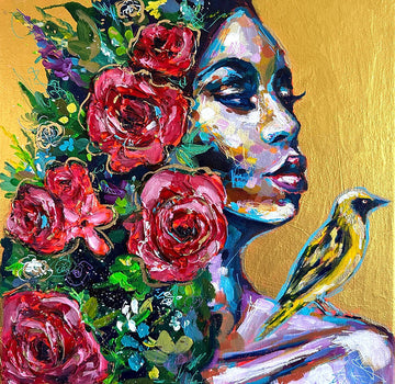 "Finding Solace" Original 12x12 Painting On Canvas