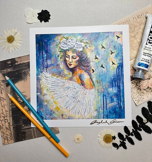 "Concrete Angel" Fine Art Print 8x8