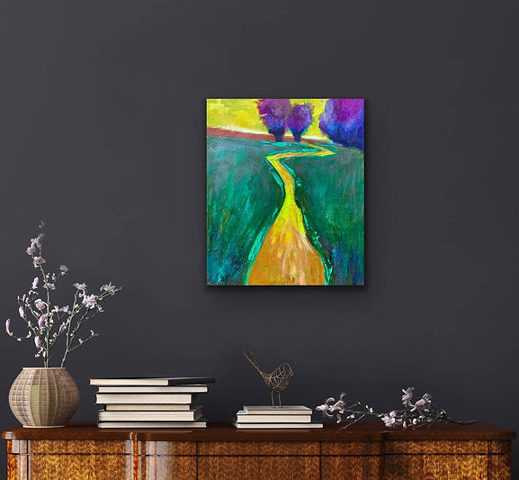 "Road To Fulfillment" 24x20 Acrylic Stretched Canvas