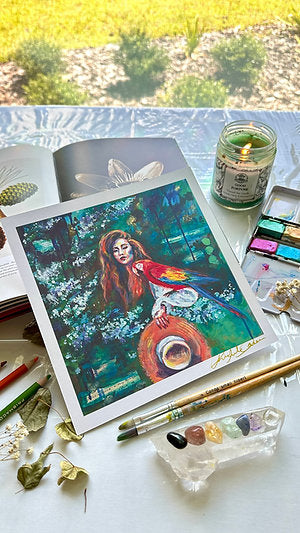"A Friend To Call Home" 8x8 Art Print Signed