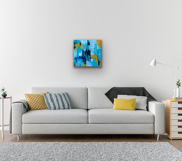 "Divine Intervention" 16x16 Acrylic stretched Canvas