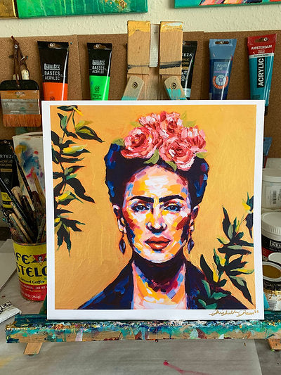 "Frida Kahlo" 8x8 Mini Print Signed