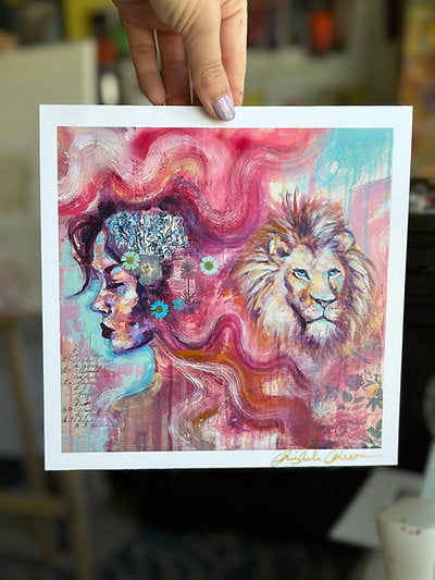 "Celestial Fortitude" Signed Mini Print 8x8