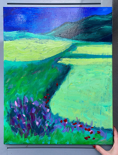 "Enrichment" 20x16 Acrylic Stretched Canvas