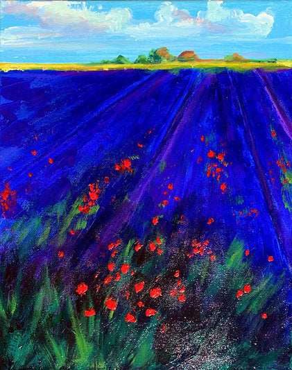 "Flourish" 20x16 Acrylic Stretched Canvas