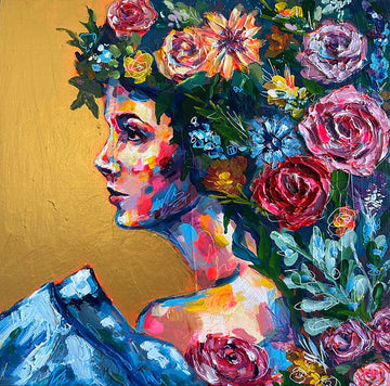 "Willow" 12x12 Original Painting On Wood Canvas