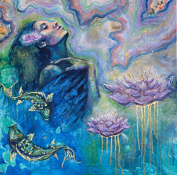 "Reminisce" Original 30x30 inch Painting on Canvas