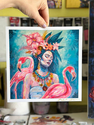 "Paradiso" Mini Print 8x8 Signed